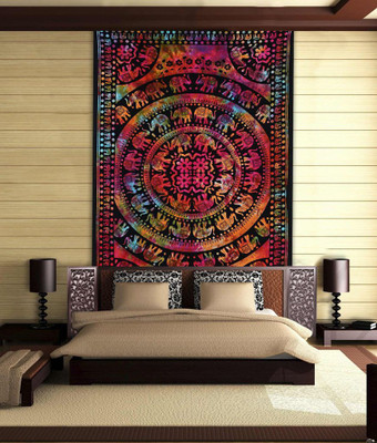 

Stylo Culture Mandala Living Room Tapestry(Multicolor)