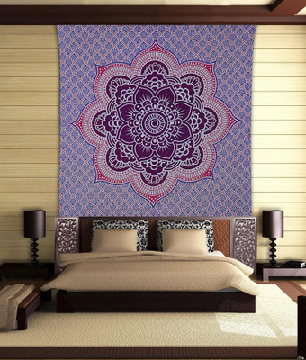 

Stylo Culture Mandala Living Room Tapestry(Purple)