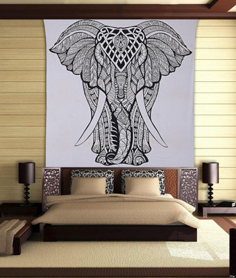 

Stylo Culture Mandala Living Room Tapestry(Black)