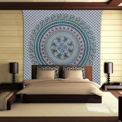 

Stylo Culture Mandala Living Room Tapestry(Green)