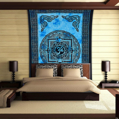 

Stylo Culture Mandala Living Room Tapestry(Blue)