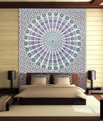

Stylo Culture Mandala Living Room Tapestry(Brown)