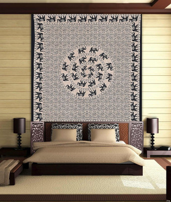 

Stylo Culture Mandala Living Room Tapestry(Brown)