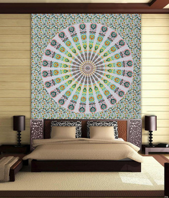 

Stylo Culture Mandala Living Room Tapestry(Green)
