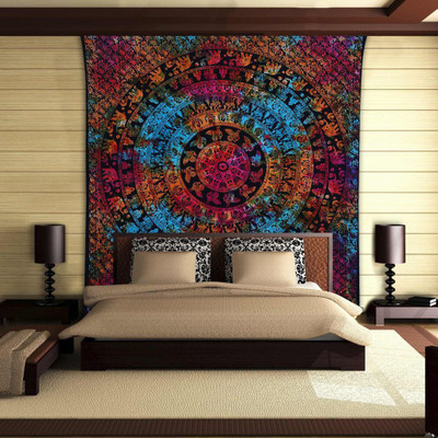 

Stylo Culture Mandala Living Room Tapestry(Multicolor)