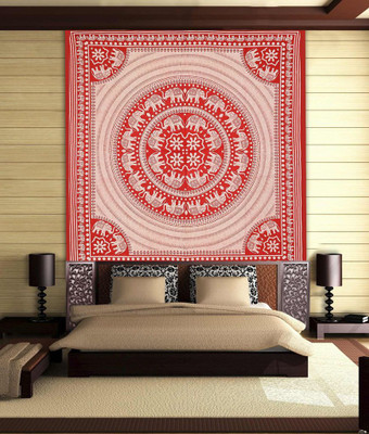 

Stylo Culture Mandala Living Room Tapestry(Red)