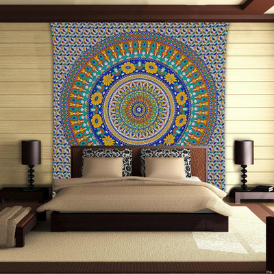 

Stylo Culture Mandala Living Room Tapestry(Yellow)