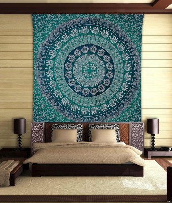 

Stylo Culture Mandala Living Room Tapestry(Green)