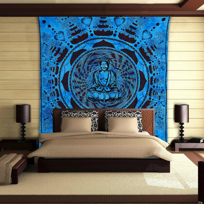 

Stylo Culture Mandala Living Room Tapestry(Blue)