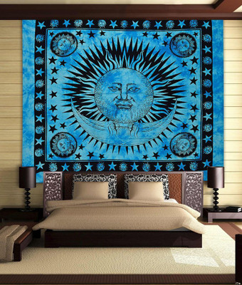 

Stylo Culture Mandala Living Room Tapestry(Blue)
