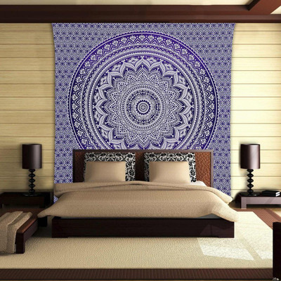 

Stylo Culture Mandala Living Room Tapestry(Purple)
