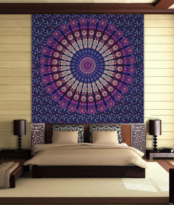 

Stylo Culture Mandala Living Room Tapestry(Blue)