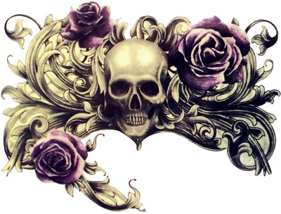 

Savii Arm Hand Wrist Tattoo(Skull Rose Design)