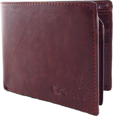 

Orbit Men Maroon Genuine Leather, Fabric Wallet(7 Card Slots)