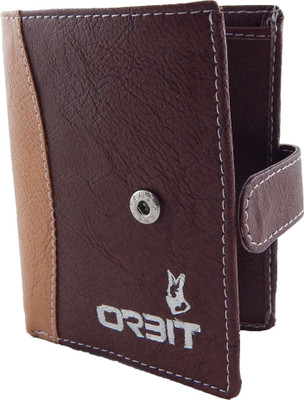

Orbit Men Casual Brown, Tan Genuine Leather, Fabric Card Holder(12 Card Slots)