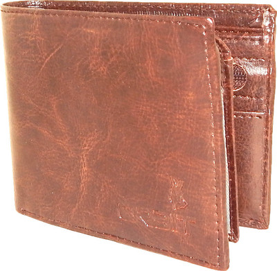 

Orbit Men Brown Genuine Leather, Fabric Wallet(7 Card Slots)