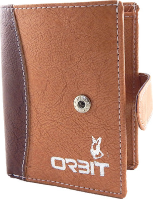 

Orbit Men Beige Genuine Leather, Fabric Card Holder(12 Card Slots), Rust