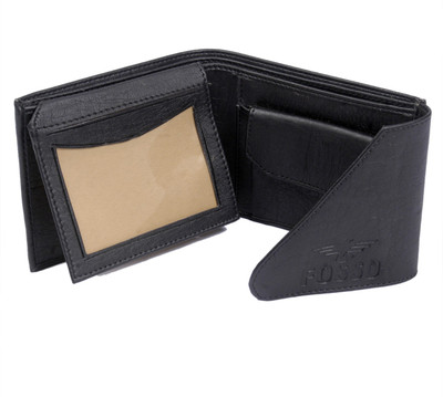 

fosso Men Black Artificial Leather Wallet(3 Card Slots)