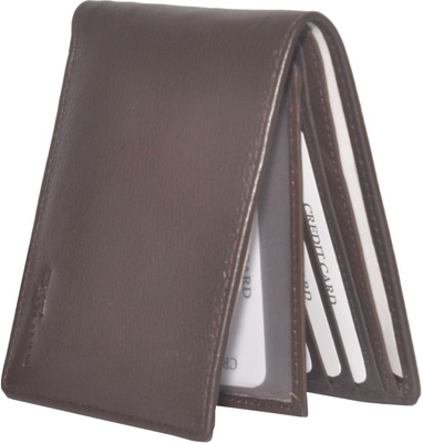 

Tamanna Men Brown Genuine Leather Wallet(7 Card Slots), Dark brown