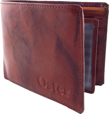 

Oster Men Tan Genuine Leather, Fabric Wallet(6 Card Slots)