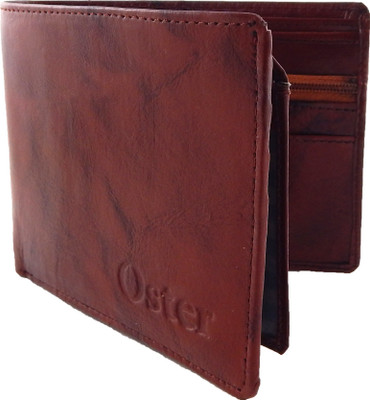 

Oster Men Tan Genuine Leather, Fabric Wallet(7 Card Slots)
