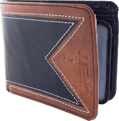 

Orbit Men Black Genuine Leather, Fabric Wallet(5 Card Slots)