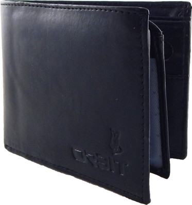 

Orbit Men Black Genuine Leather, Fabric Wallet(7 Card Slots)