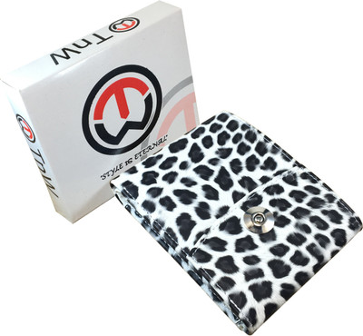 

SA Enterprises Girls White, Black Artificial Leather Wallet(6 Card Slots), Multi