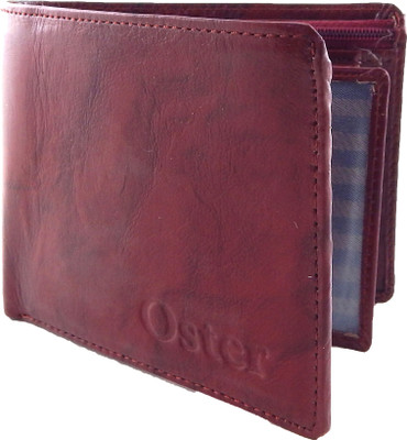 

Oster Men Maroon Genuine Leather, Fabric Wallet(6 Card Slots)