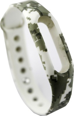 Shopizone Strap for MIband1 Mosaic 13 mm PU Watch Strap(White)   Watches  (Shopizone)