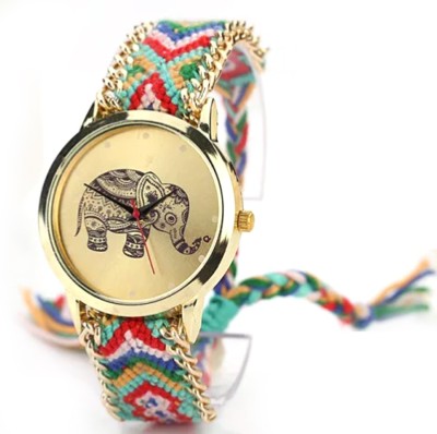 Creator Elephant Image Printed Dial Multi Colour Thread Stylish Watch  - For Women   Watches  (Creator)