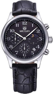 

Megir Original Gmarks - 5007-Black Executive Watch - For Boys & Girls