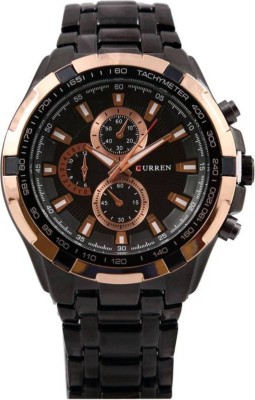 curren 8023-Gold-waterproof Watch  - For Men   Watches  (Curren)