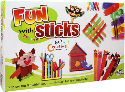 

DealBindaas Fun with Sticks DIY Activity Game Board Game