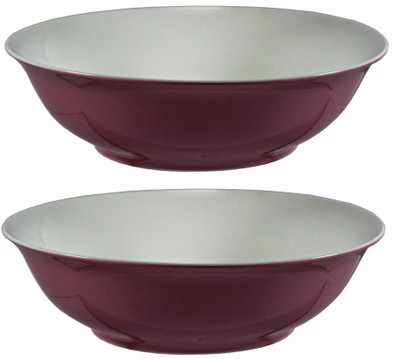 

La Platina Color Bowl Porcelain Bowl Set(Pink, Pack of 2)