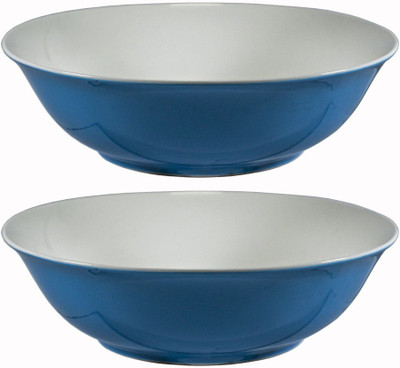 

La Platina Color Bowl 2 Pcs Set Porcelain Bowl Set(Blue)