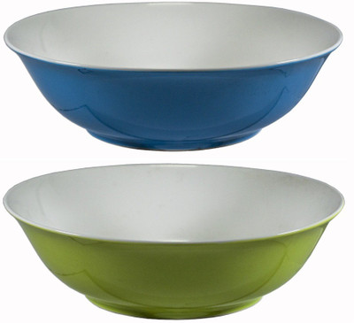 

La Platina Porcelain Bowl Set(Blue, Green, Pack of 2)