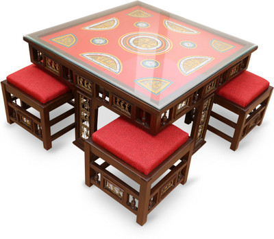 

ExclusiveLane Solid Wood Coffee Table(Finish Color - Walnut Brown)