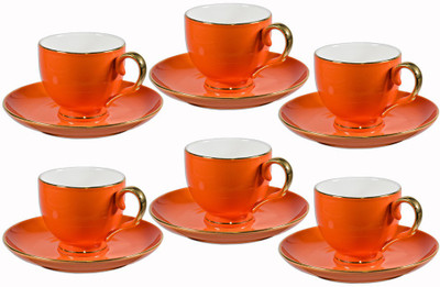 

Aspirationz CupSaucerSush Porcelain(Orange, Pack of 12)