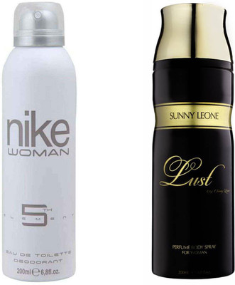 

Nike N 5TH ELEMENT WOMEN::LUST WOMEN Deodorant Spray - For Women(400 ml, Pack of 2)