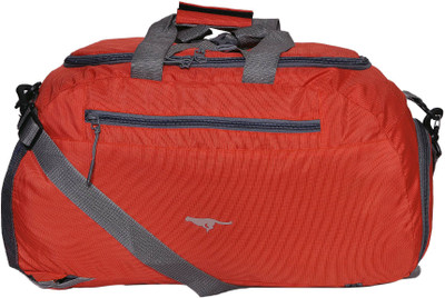 

Gene MN-1133-ORGGRY Travel Duffel Bag(Orange, Black), Black;orange