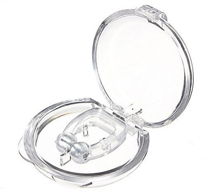 

Wonder World ™ Personal Anti Snoring Snore Free Snore Stopper Magnetic Silicone Sleeping Device Nose Clip(White)