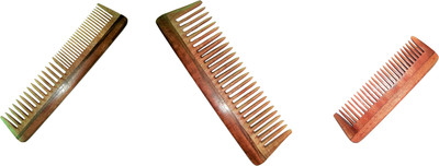 

Blithe BLITHE NEEM WOOD COMB PACK OF 2 COMB (7.5 INCH) & 1 FREE POCKET COMB