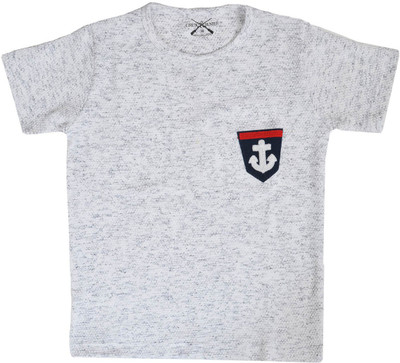 

Crux & Hunter Boys Solid Cotton T Shirt(White, Pack of 1