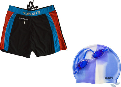 

DeNovo Swim Cap Goggle Trunk (3XL Size) Swimming Kit