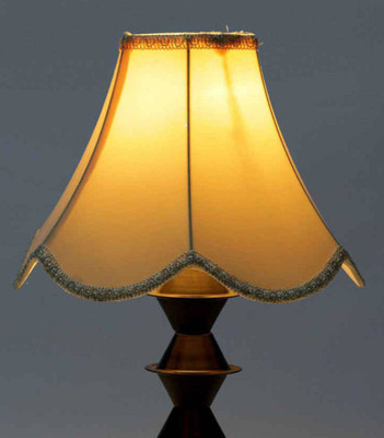 

RDC 10" Lotus Cream with Lace Border - E27 Holder Ring Size Table Lamps Lamp Shade(Cotton)