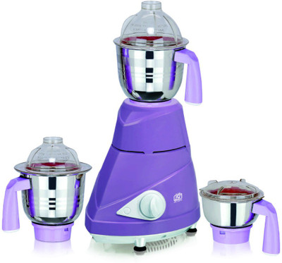 

Viaan Hybrid 750W Mixer Grinder with 3 Stainless Steel Jars 750 W Mixer Grinder(PurpleWhite, 3 Jars)
