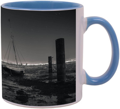 

Arkist low tide sailboat Ceramic Mug(340 ml), Multicolor