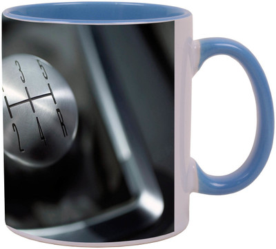 

Arkist car gear shift Ceramic Mug(340 ml), Multicolor