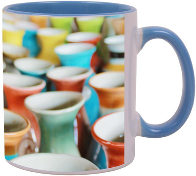 

Arkist flower pot Ceramic Mug(340 ml), Multicolor